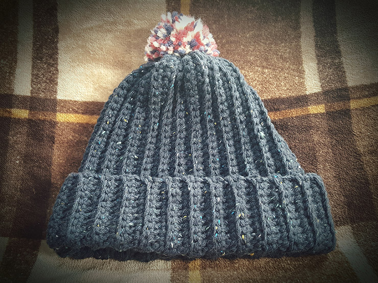 手編み ニット帽子 コットン かぎ針編み - ニットキャップ