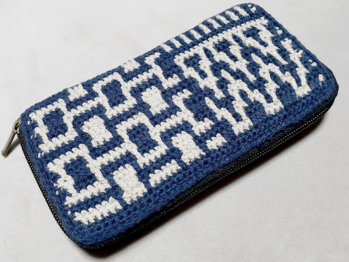 財布の編み方
